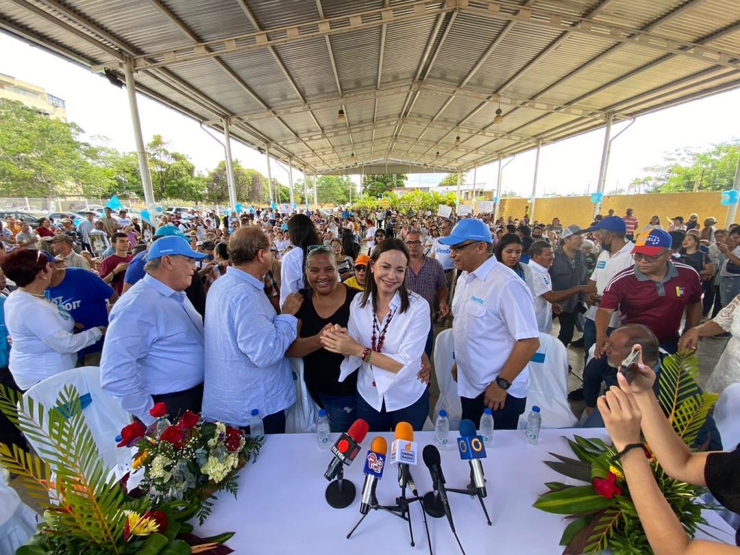 “¡Ganamos o ganamos!”: María Corina encabeza multitudinario acto de mujeres en Guayana