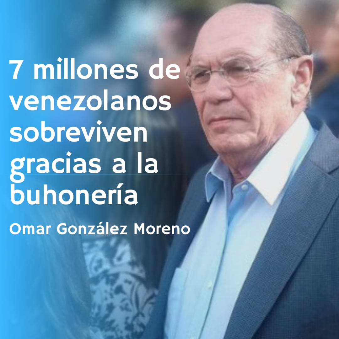 Omar González: 7 millones de venezolanos sobreviven gracias a la buhonería
