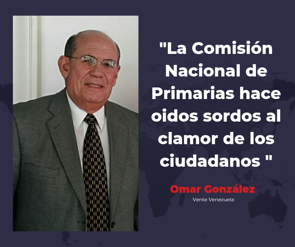 Omar González: Comisión de Primaria hace oídos sordos al clamor de los ciudadanos