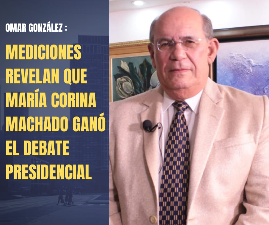 Omar González: Mediciones revelan que María Corina Machado ganó el debate presidencial