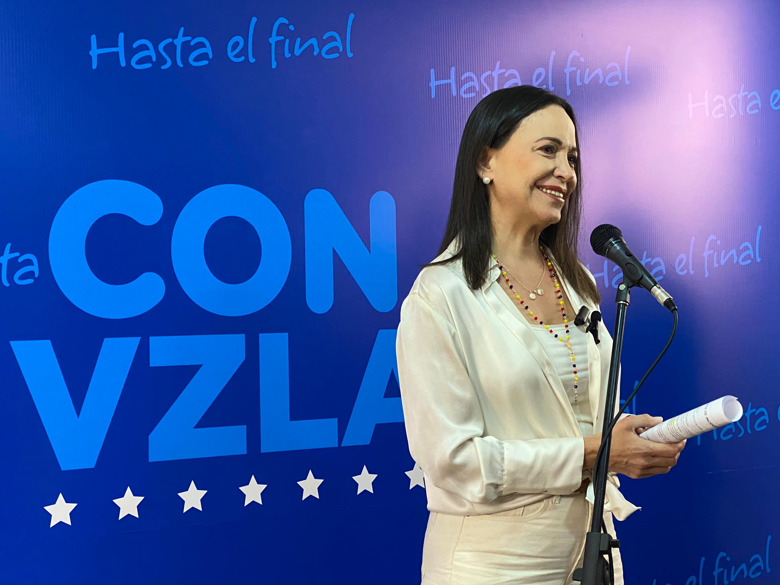 María Corina reafirma su confianza en la Comisión Nacional de Primaria y los venezolanos
