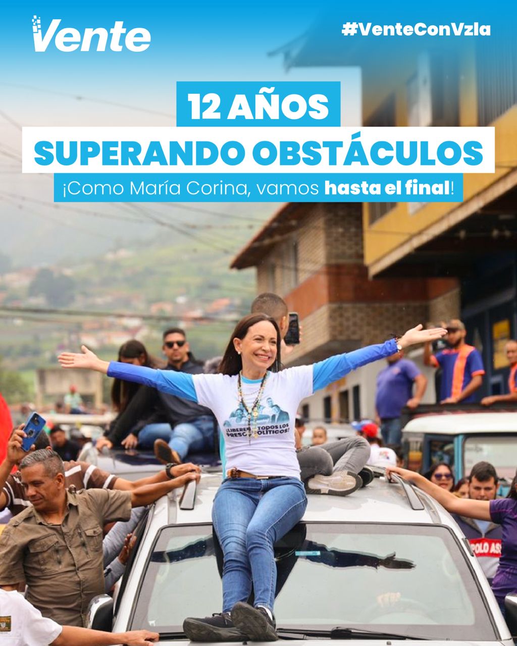 María Corina en el 12 aniversario de Vente: Este movimiento cívico nos trasciende y vamos por el cambio total   